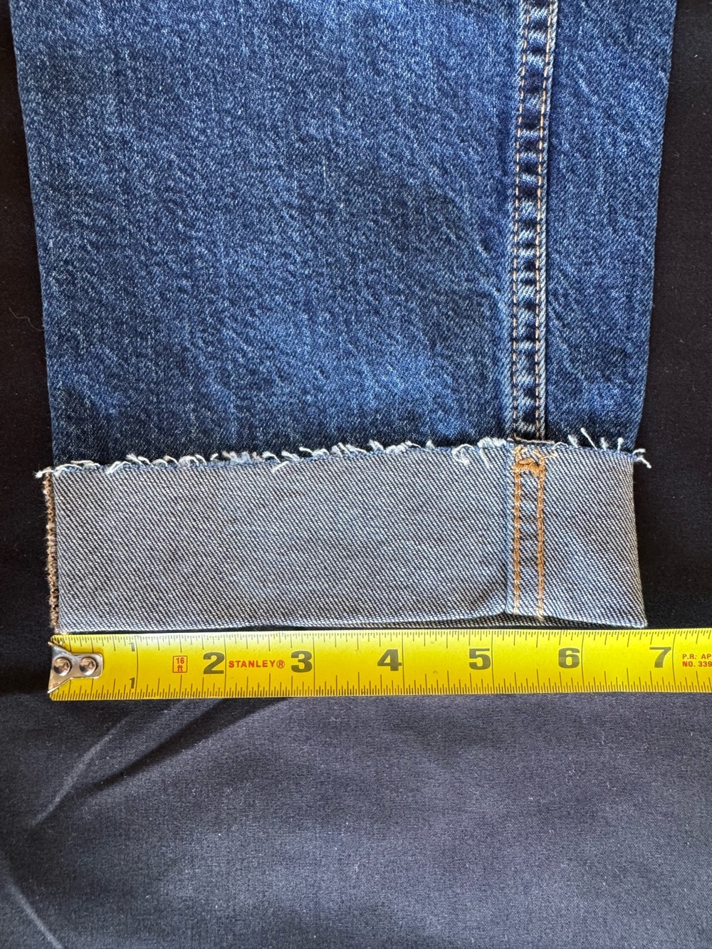 Isabel Maternity Size 2 90s Straight Leg Jeans Dark Wash Side Panel NWT - Picture 9 of 10